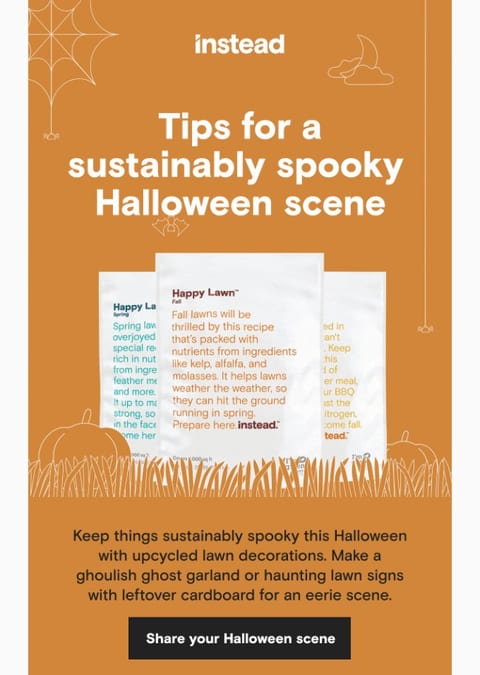 make halloween sustainably spooky