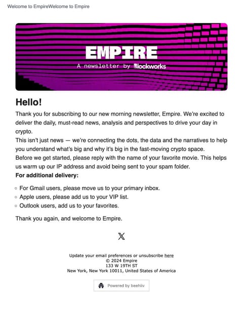 Empire-newsletter