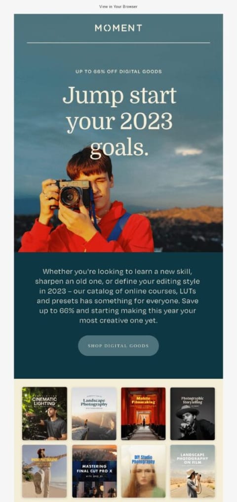 January email example 1