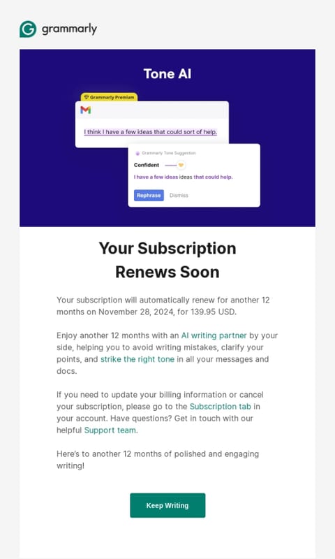 final reminder email example