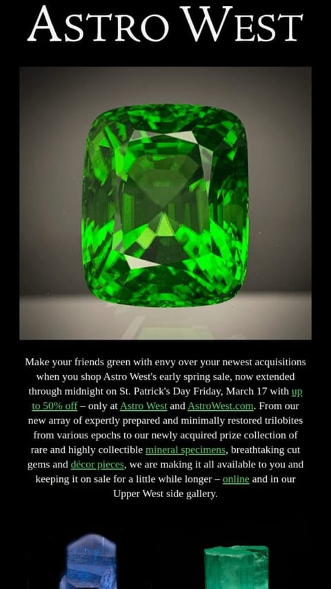 jewelry email example