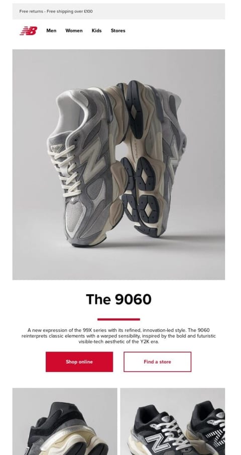 new product recommendation promotional email