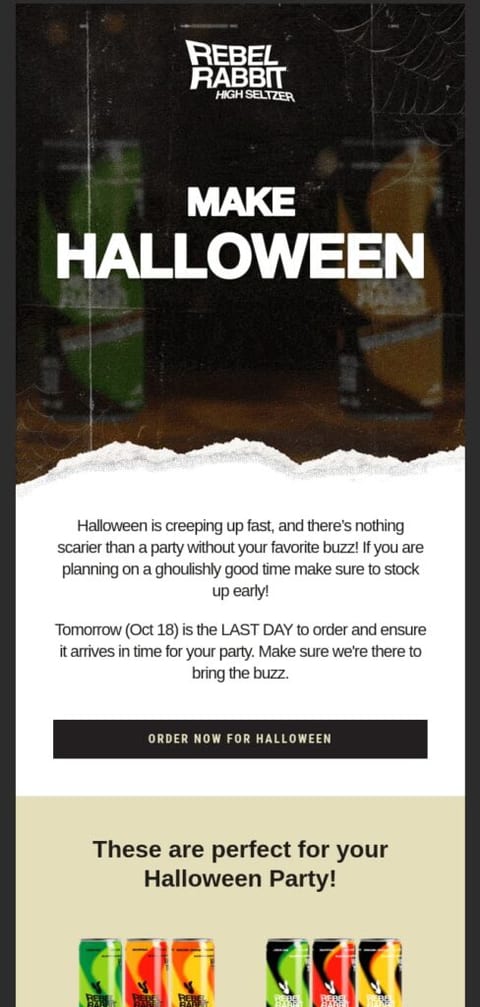 seasonal product recommendation email