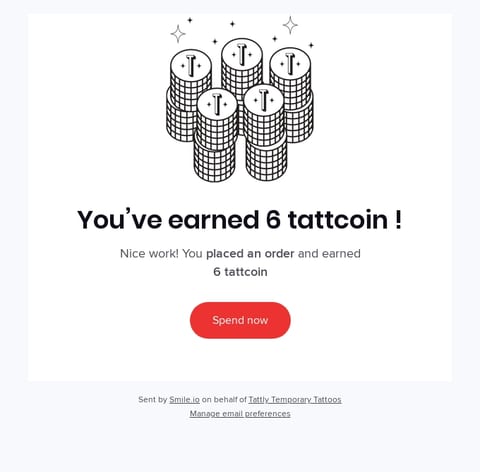 bad loyalty program reward email example