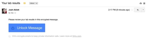 hipaa email example