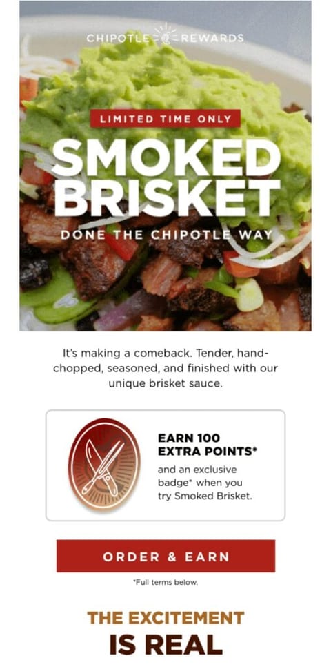 loyalty program reward email