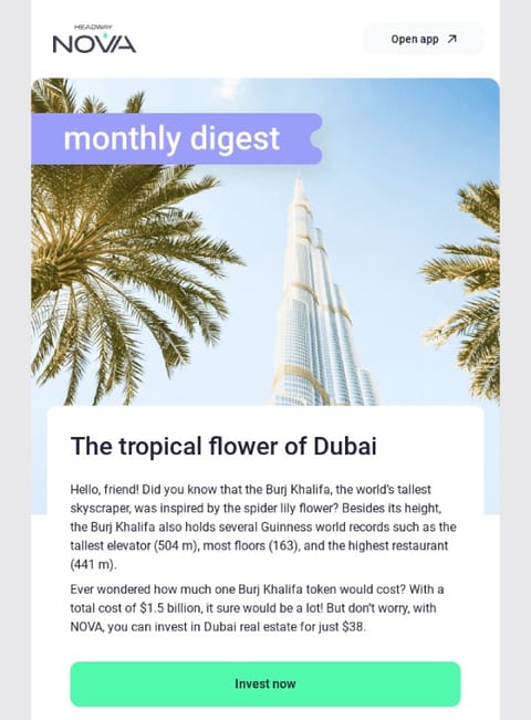 Real estate email for sellers example