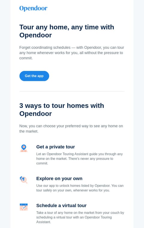 real estate email template - open house invitation