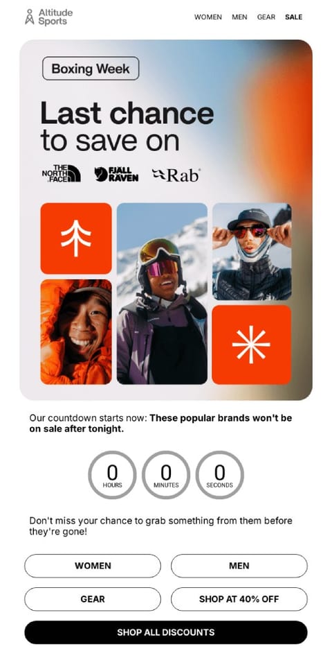 Countdown timer to increase subscriber engagement