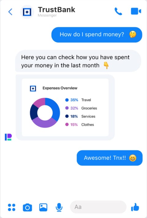 Facebook livechat example