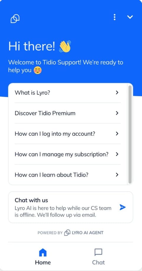 Sending key messages in conversational marketing example
