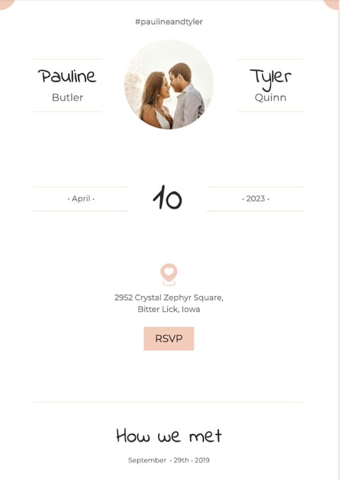 Wedding invite email 3