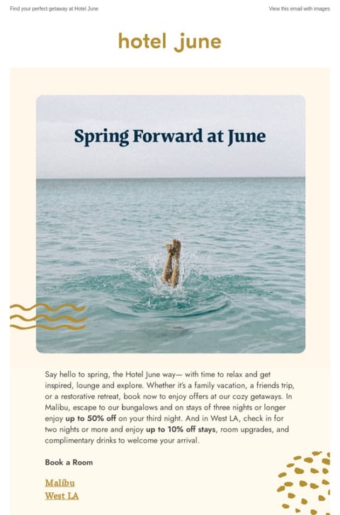 spring travel - April newsletter idea