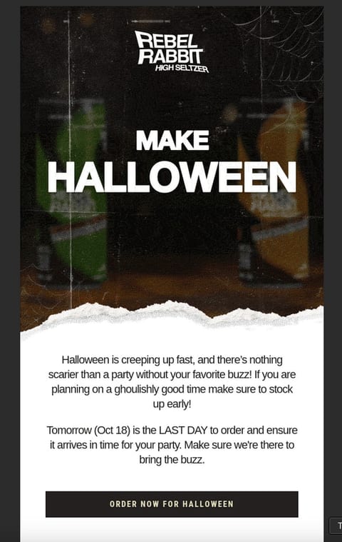 Halloween email