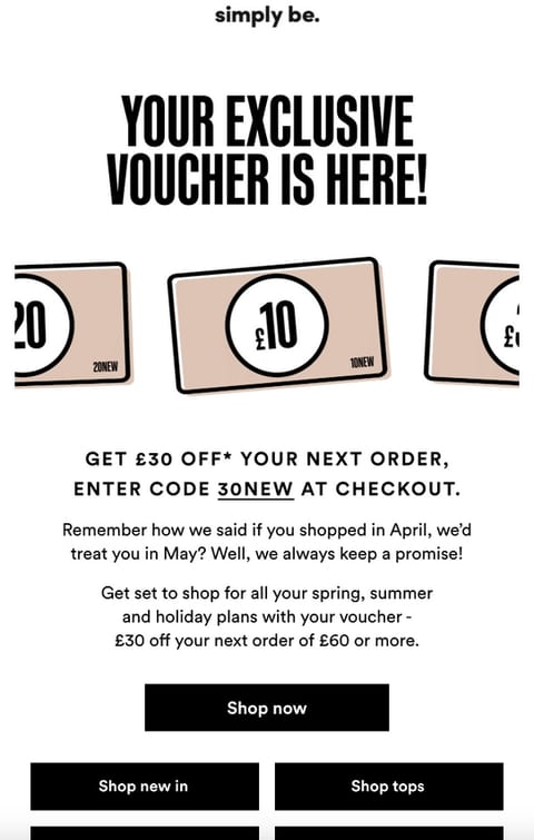 Welcome email example