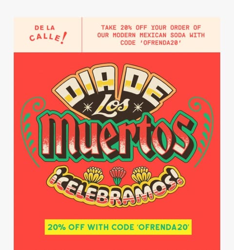 december holiday discount emails