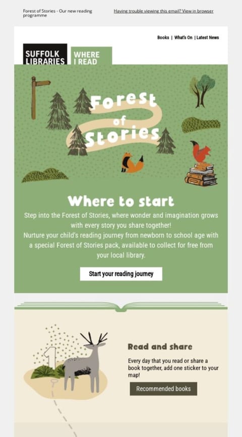 email newsletter design example