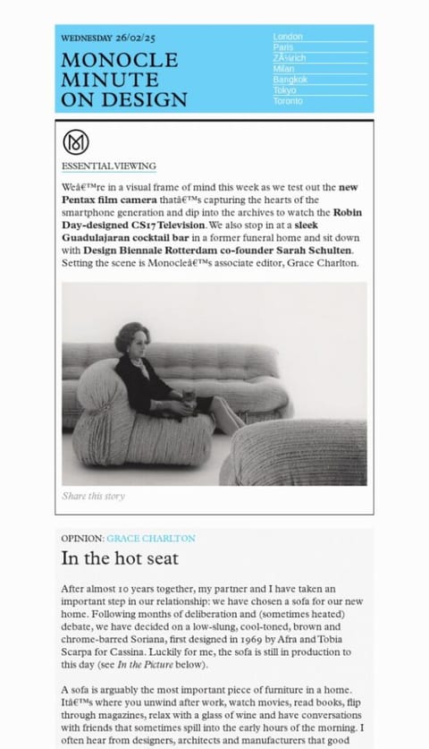 identifying the audience - email newsletter example