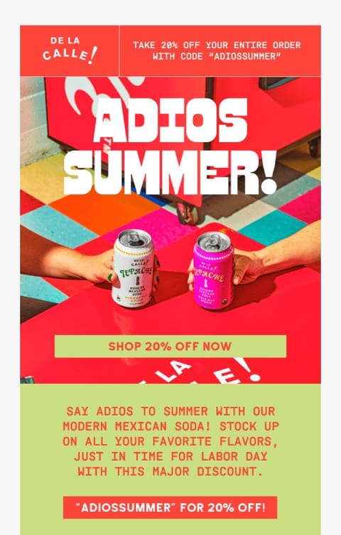 summer sale announcement emails