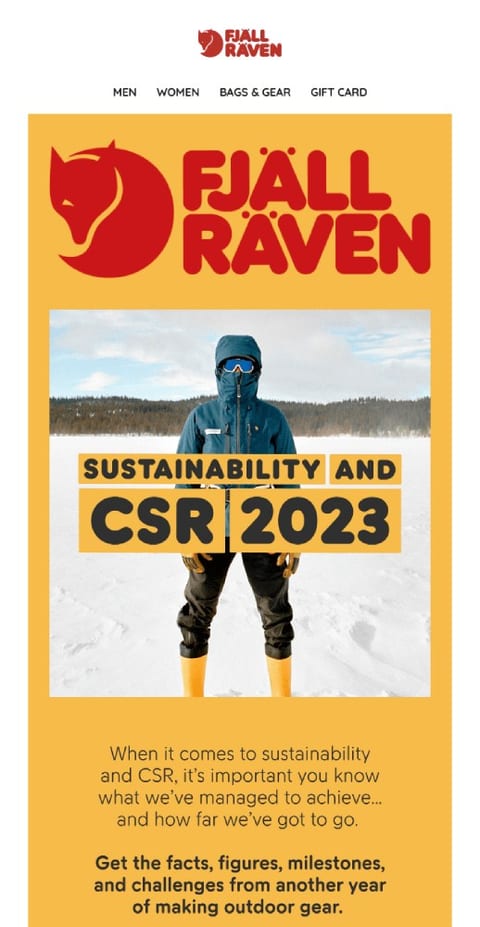 sustainable summer email