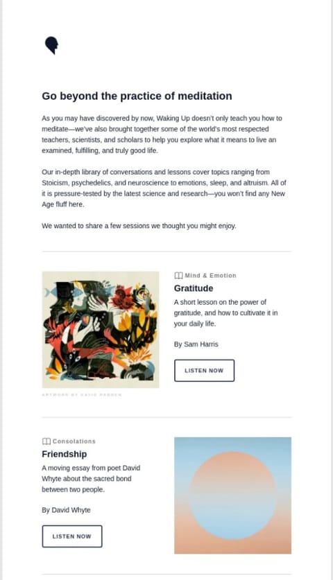 valuable content in newsletters example