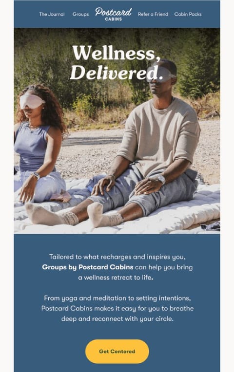winter wellness emails - february newsletter ideas