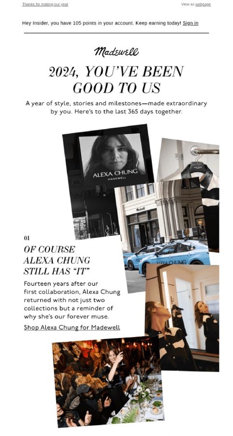 year in review december newsletter idea