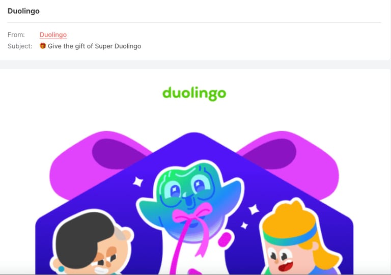holiday email campaign subject line example
