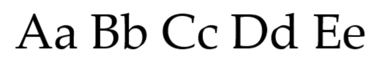 Palatino font for email