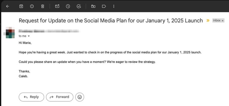 clear subject line email example