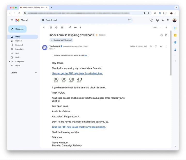 Campaign Refinery Newsletter with BIMI feature
