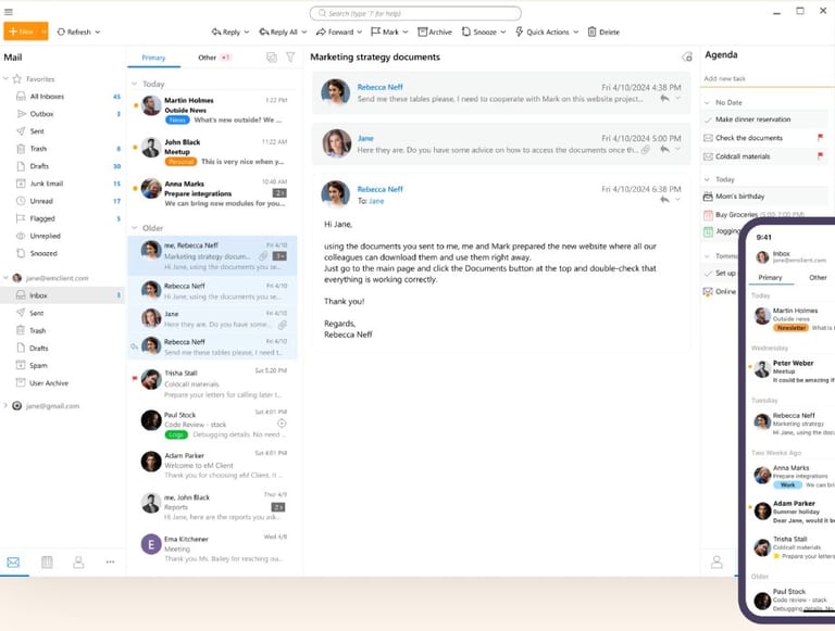 Sending mass emails via emclient