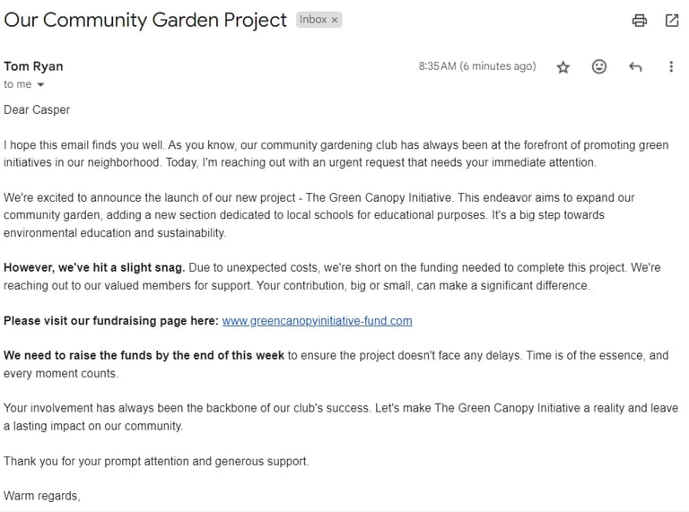 fake email