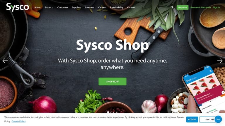 Sysco wholesale channel partner