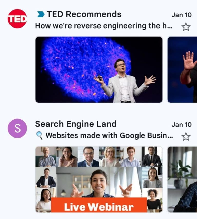 Promotions Tab carousels