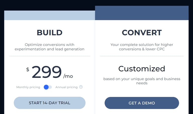 Instapage Pricing