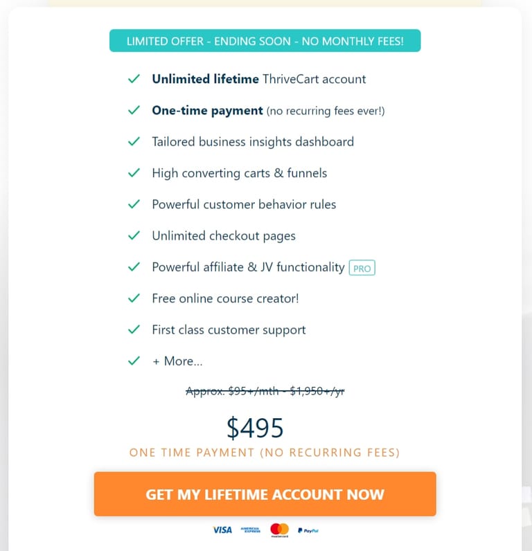 ThriveCart Pricing
