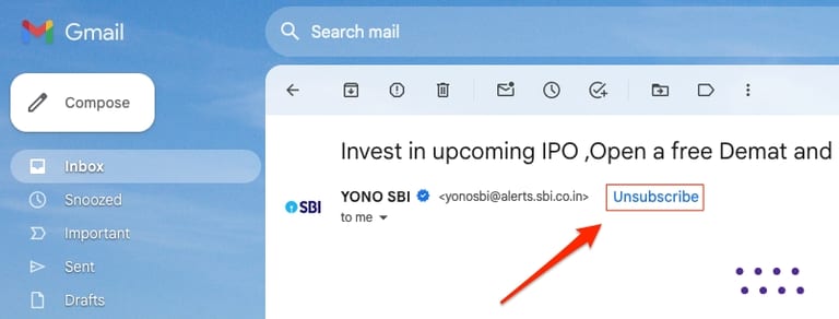 List-unsubscribe header