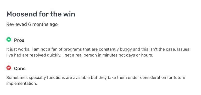 Moosend Review Screenshot 3