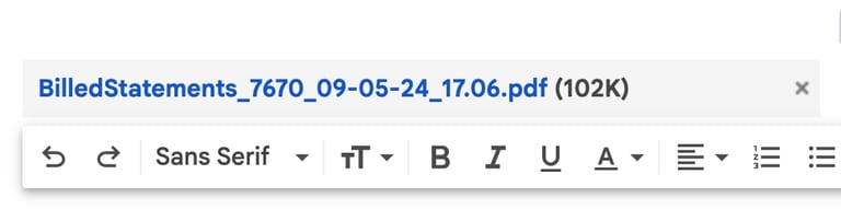 email attachment example