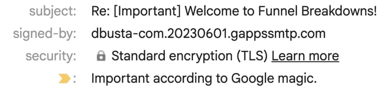example of re in email