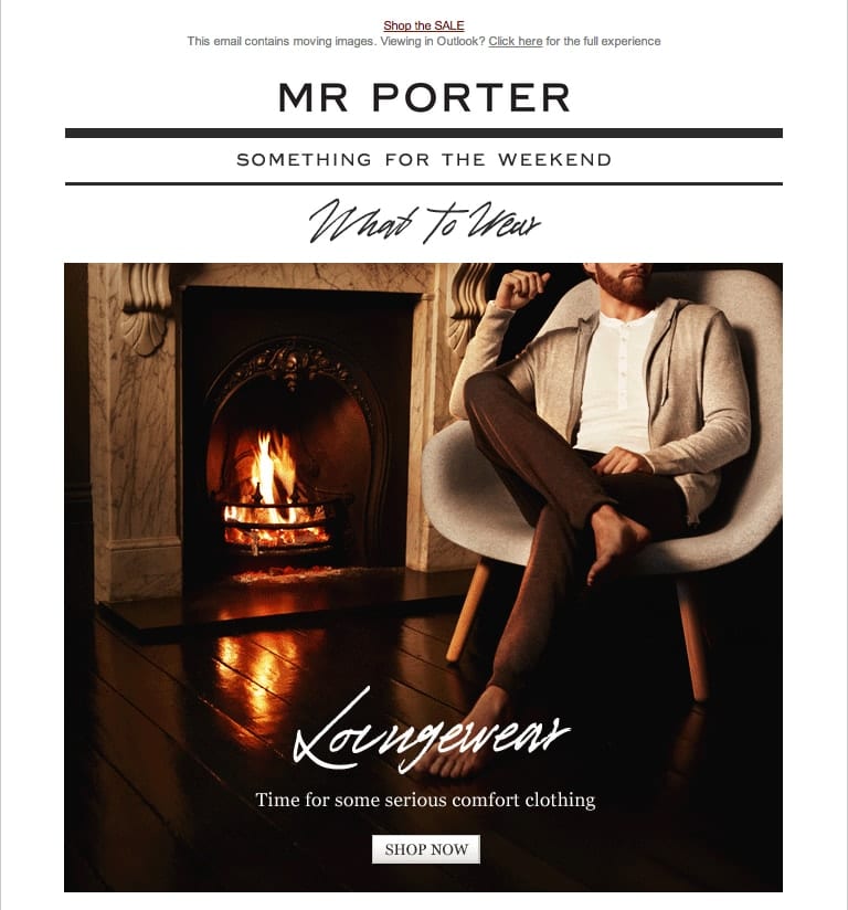 Mr. Porter Email GIF