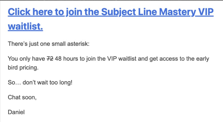 Inbox launch example 1