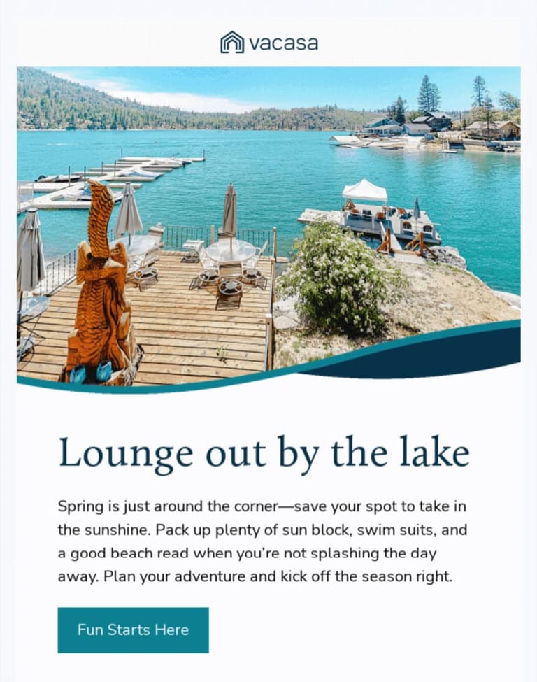 seasonal hotel email
