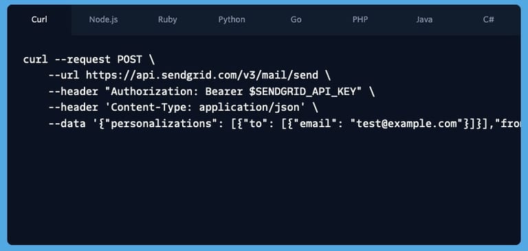 SendGrid API