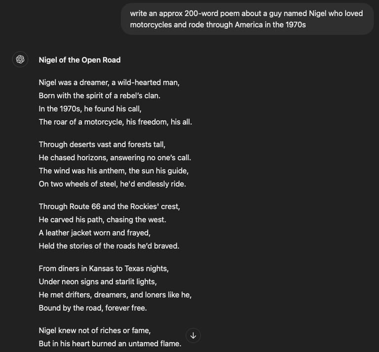 ChatGPT Poem