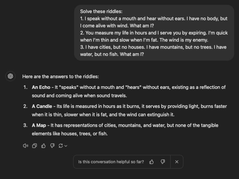 ChatGPT riddles