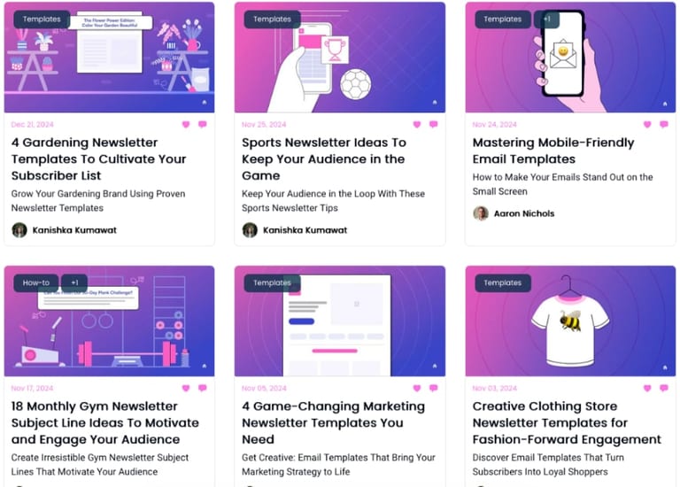 Beehiiv newsletter templates