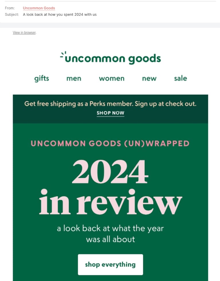 Personalized cold email subject line example