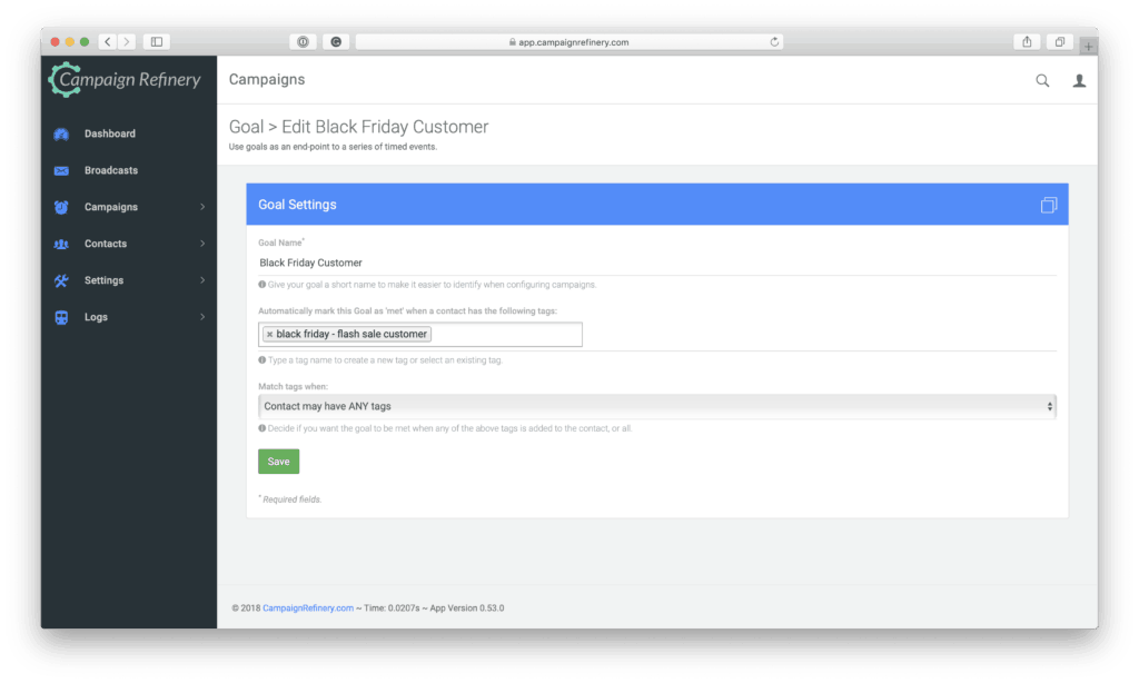 Black Friday email sequence customer goal